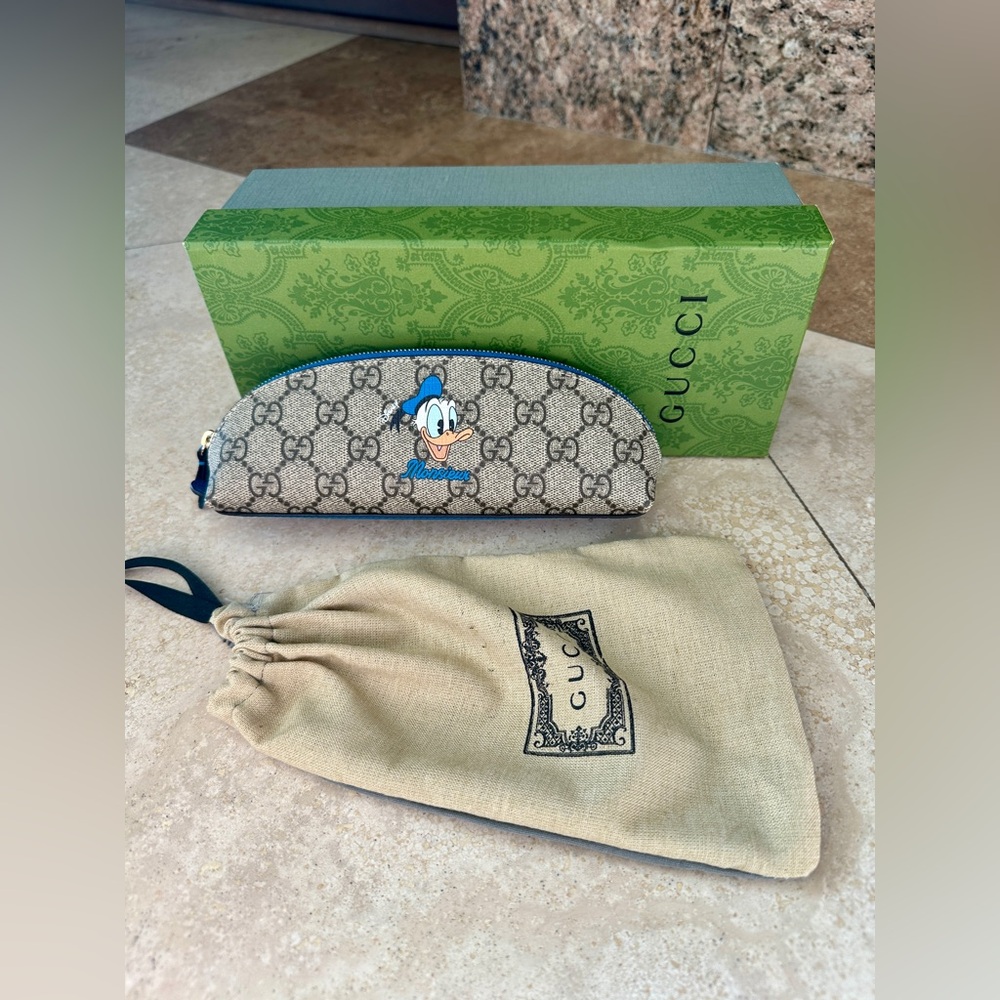 🆕GUCCI X DISNEY GG Monogram Pencil Case*LIMITED EDITION